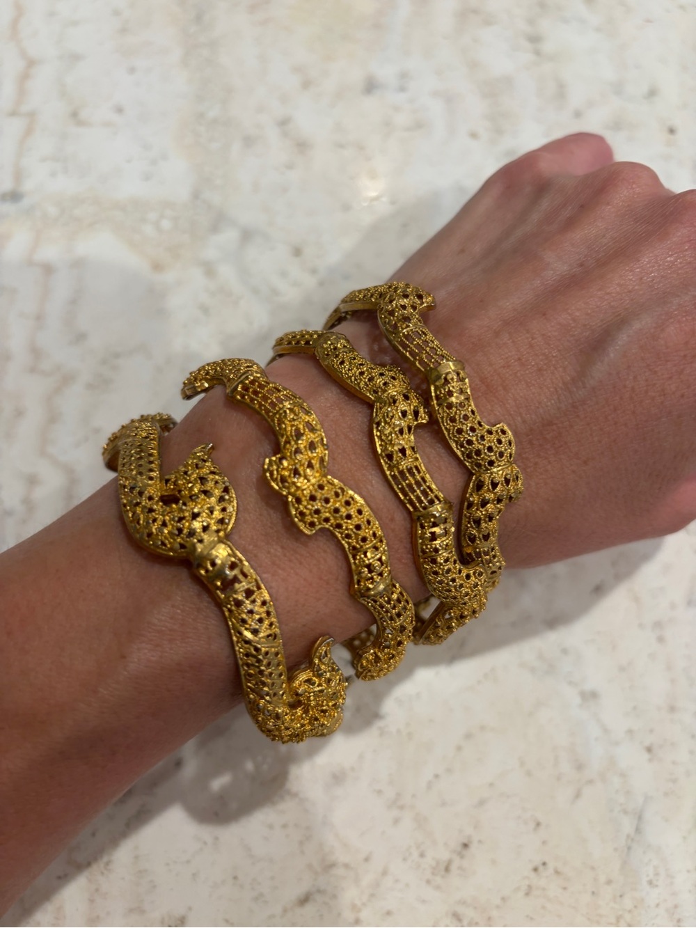 Indian filigree bracelets